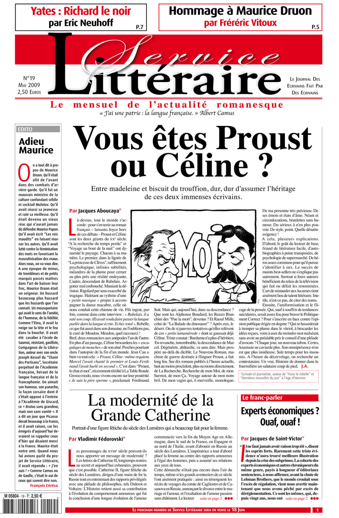 Vous êtes Proust ou Céline ?