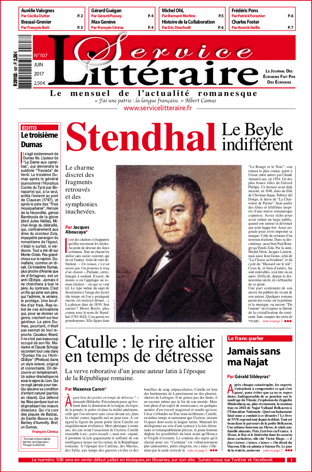 Stendhal une 107 juin 2017