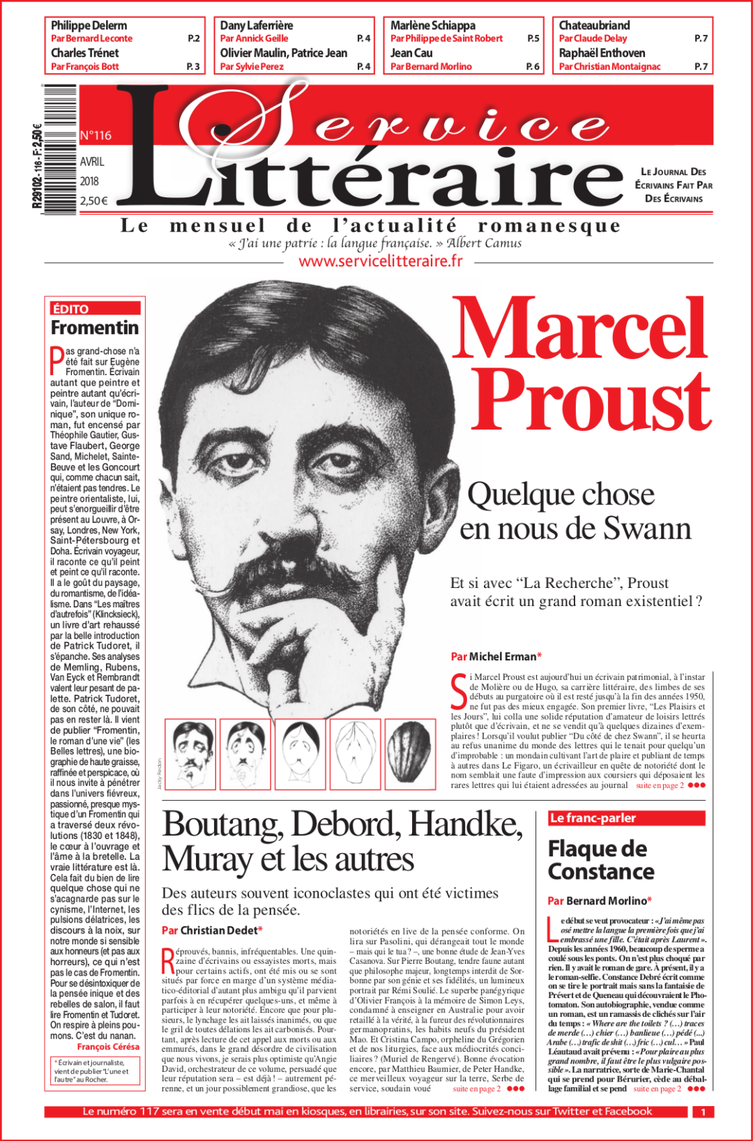 Proust 116 avril 2018