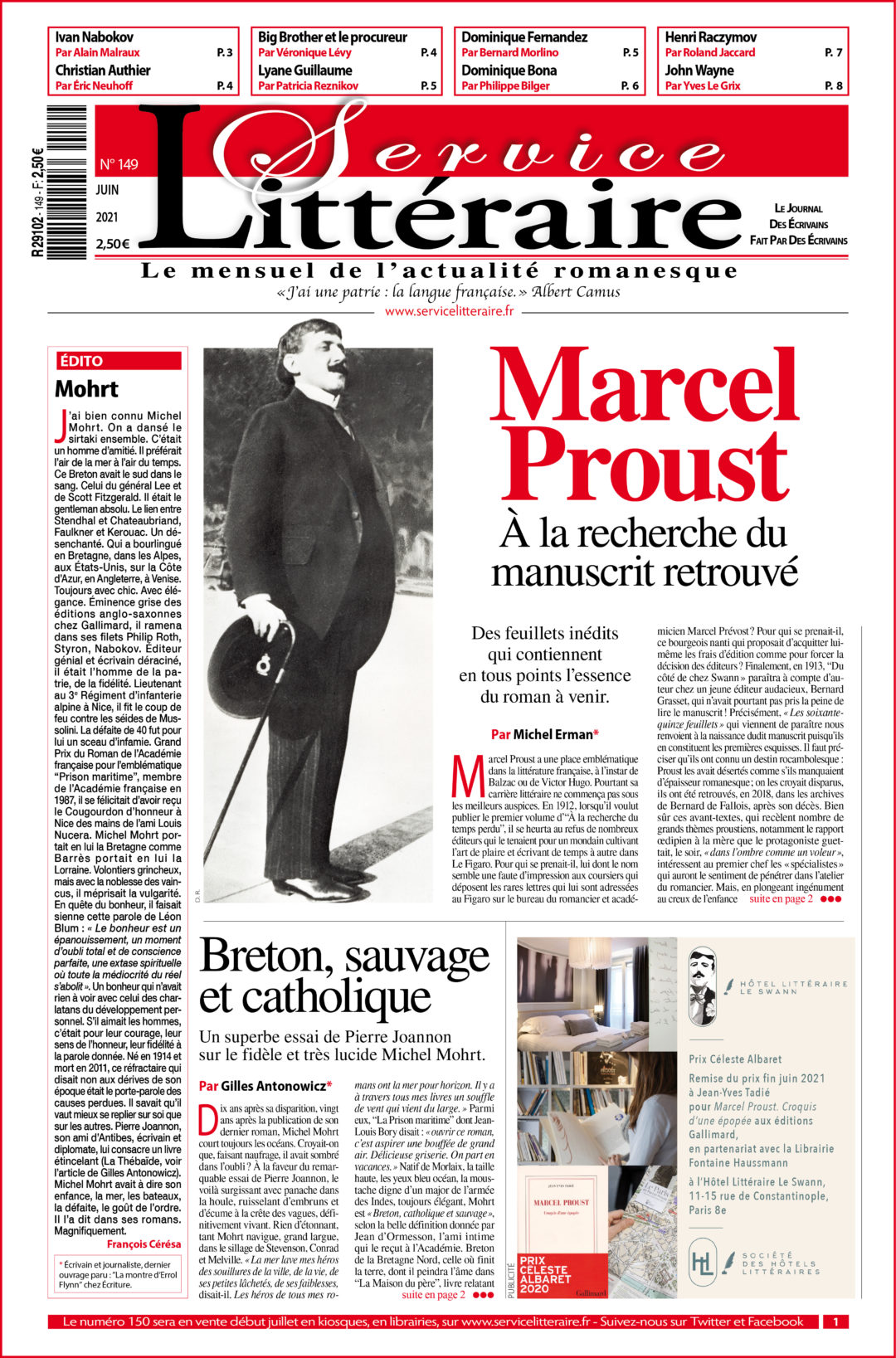 SL 149 Juin 2021 Marcel Proust