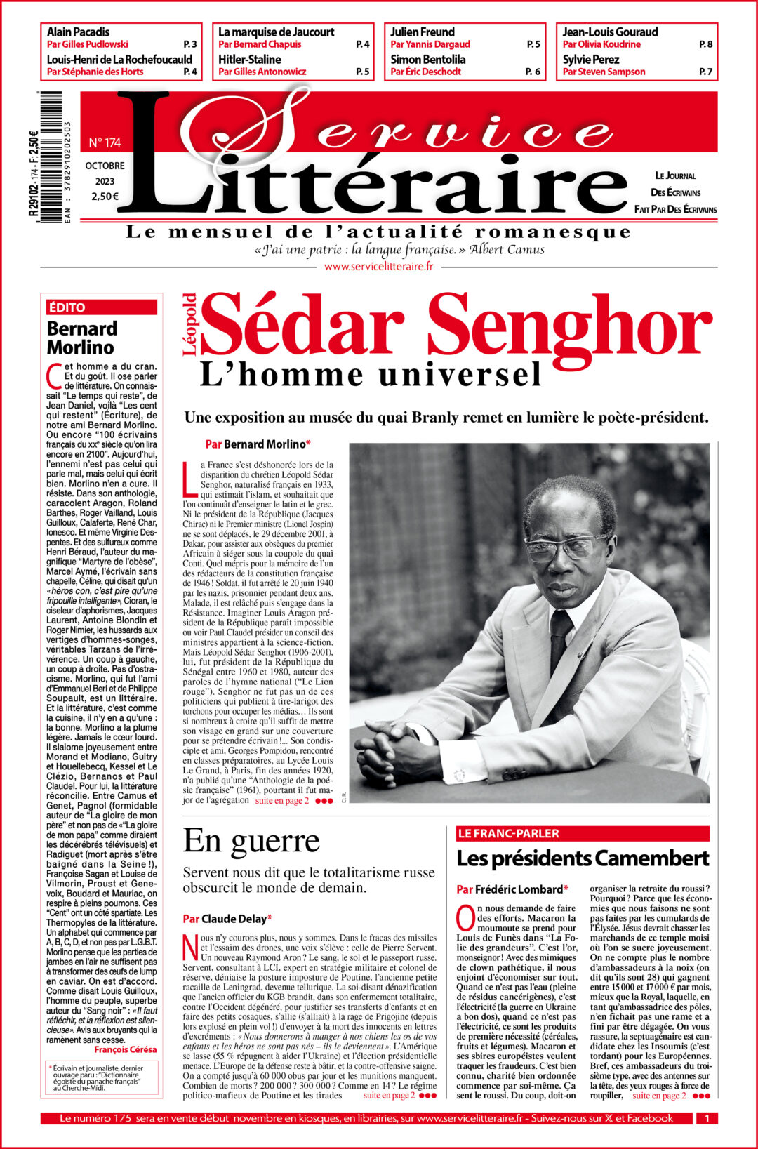 Une 174 Léopold Senghor Octobre 2023