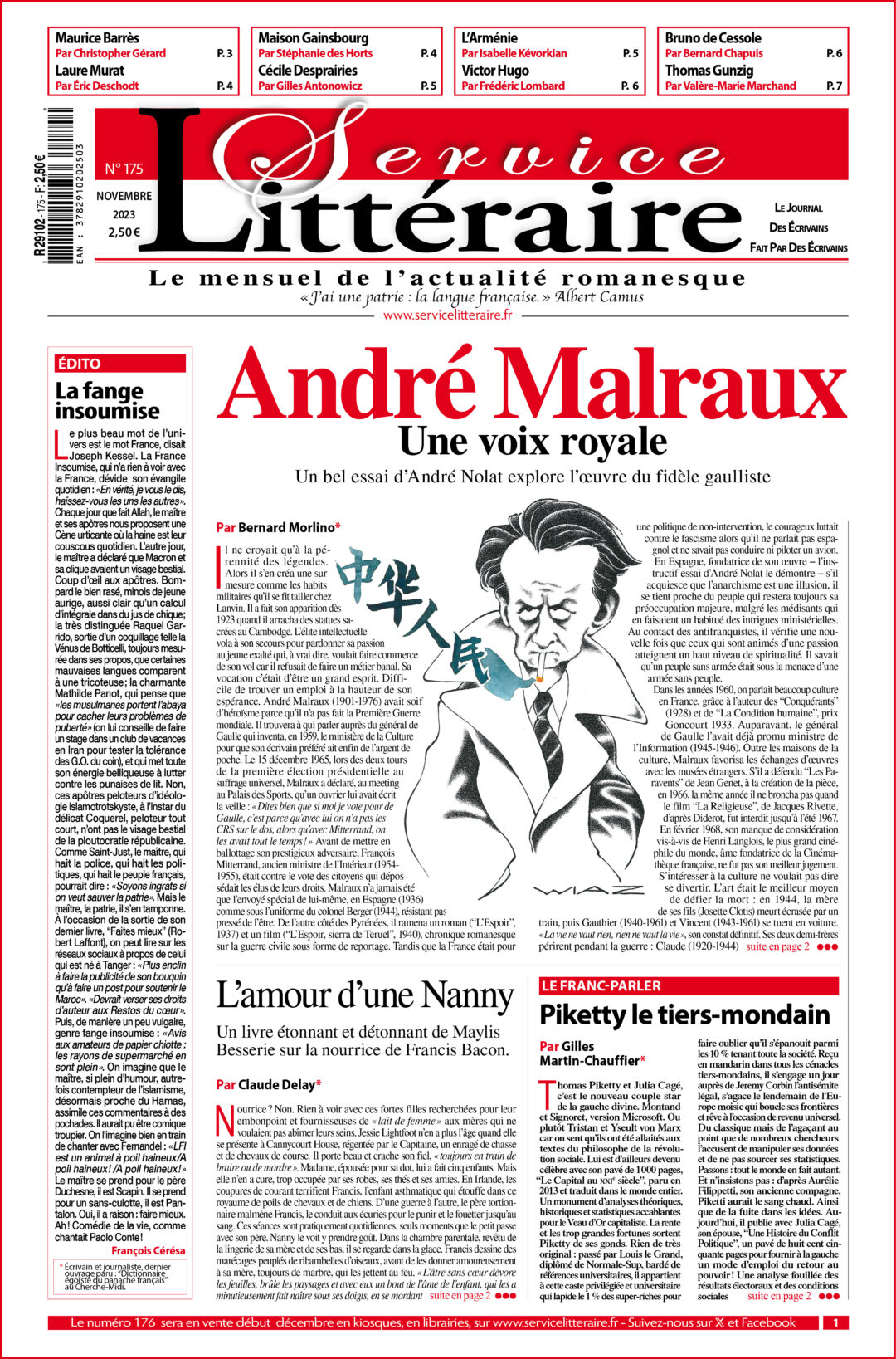 Une 175 André Malraux novembre 2023