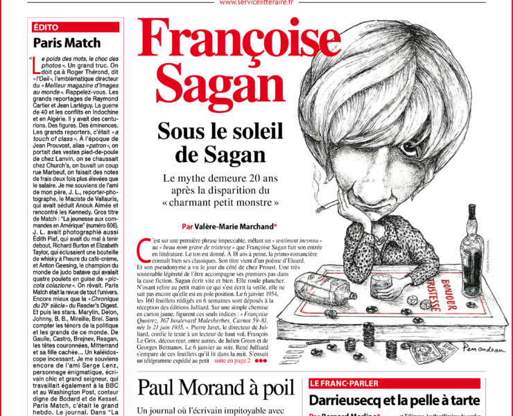 Une 182 Françoise Sagan Juin 2024