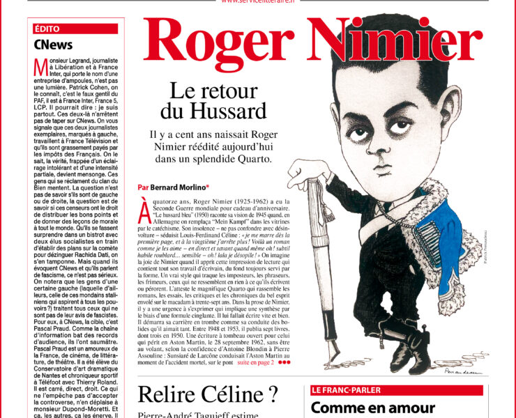 Une 196 octobre 2025 Roger Nimier