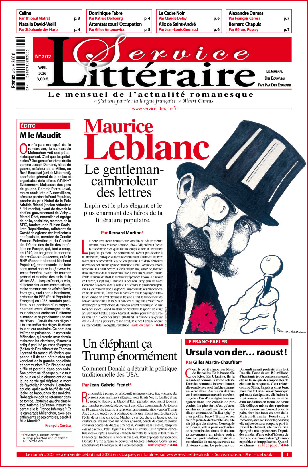 Une 202 Avril 2026 Maurice Leblanc