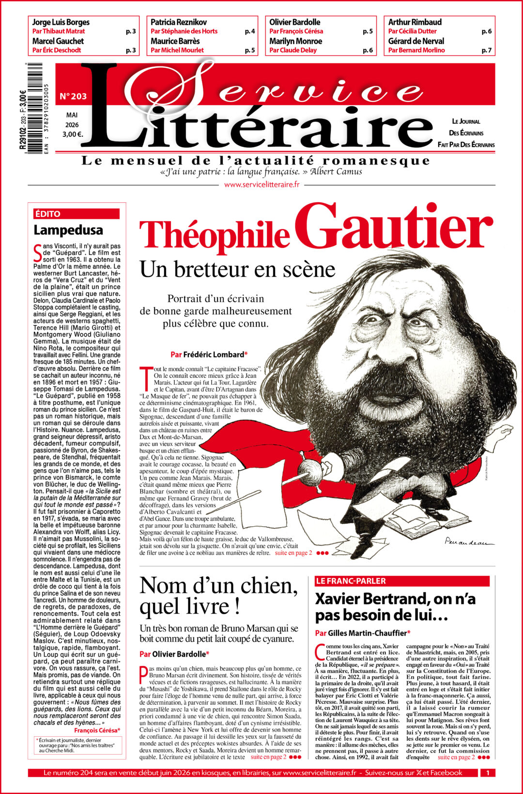 Une 203 Théophile Gautier Mai 2026
