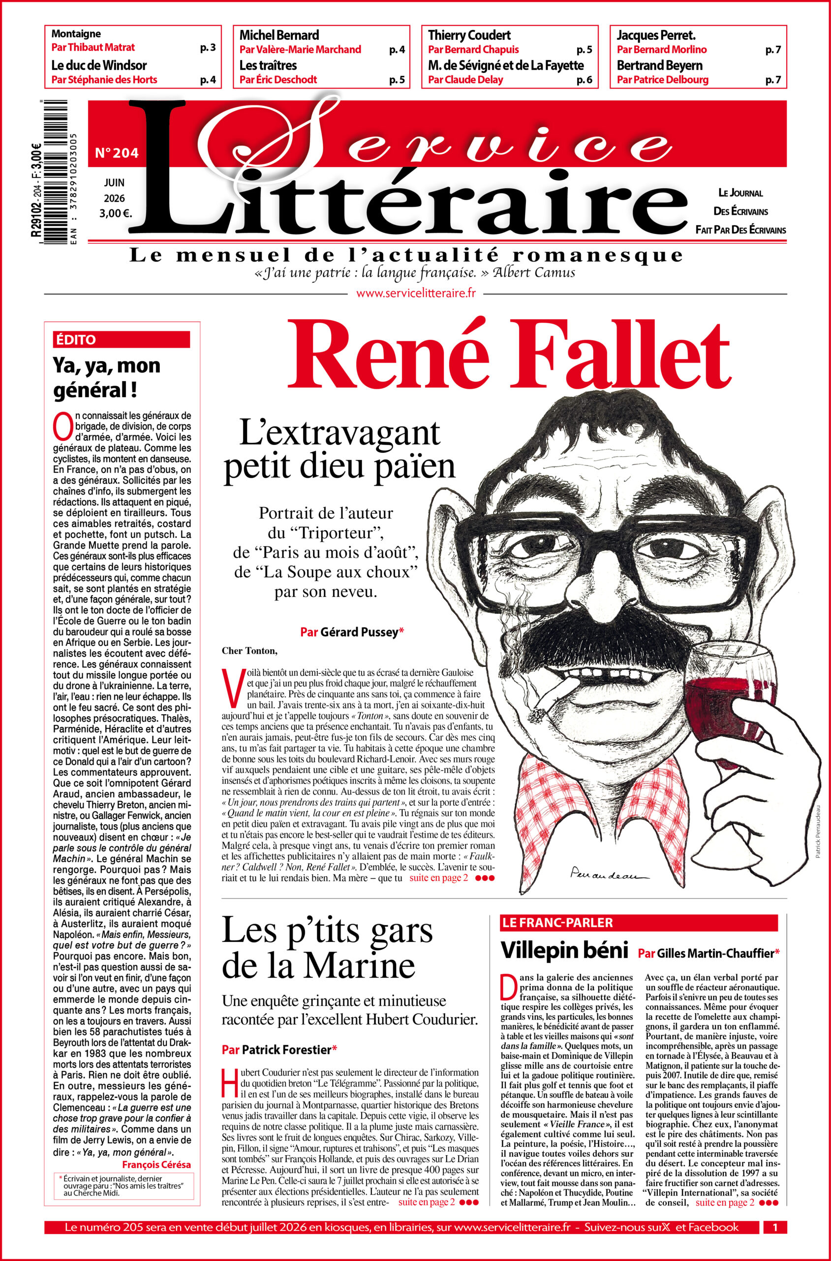 Une 204 René Fallet Juin 2026