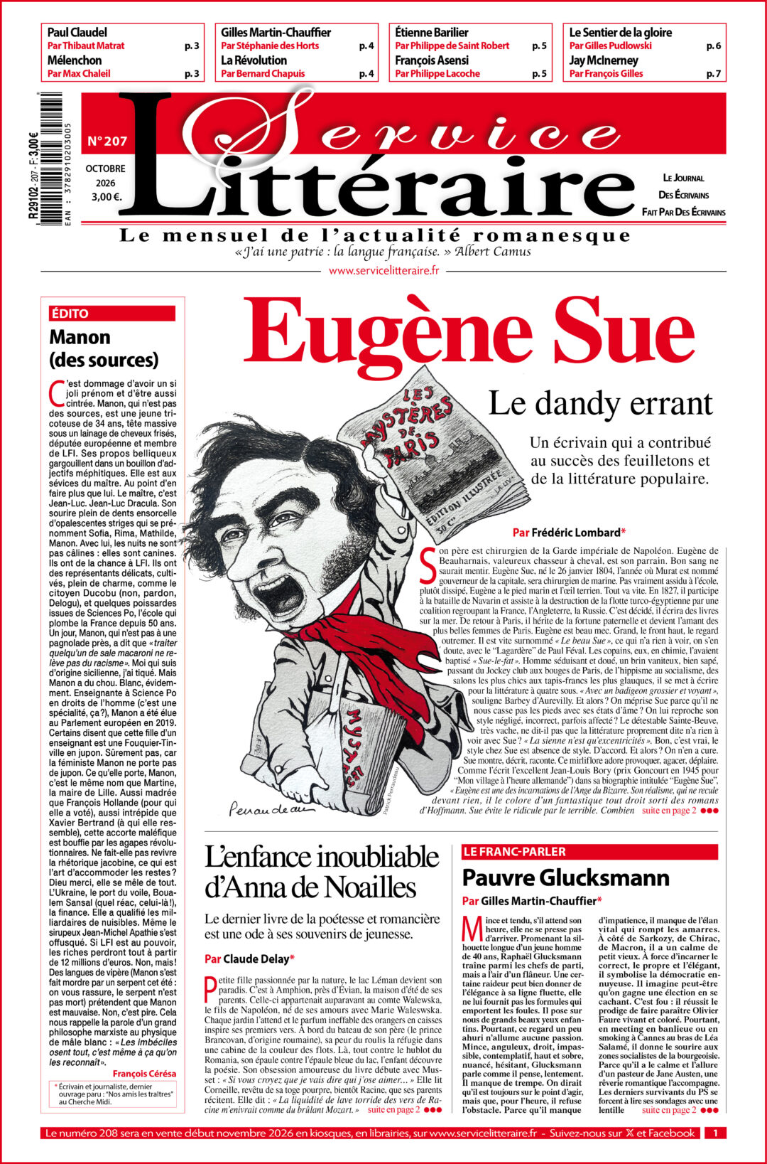 Une 207 Eugène Sue Octobre 2026
